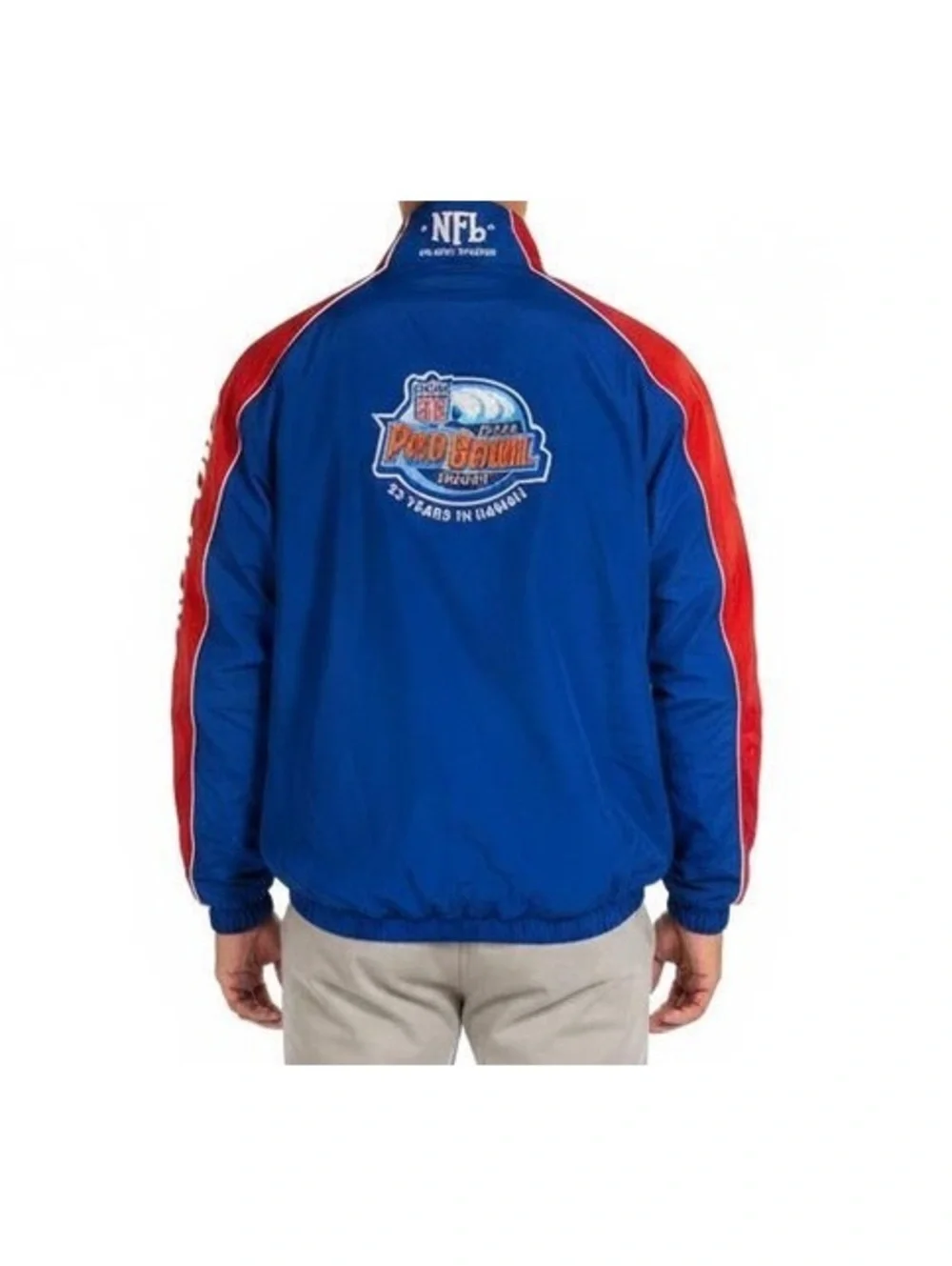 Vintage Reebok 2000 Pro Bowl Windbreaker Jacket Blue Red Size S (Fits XL)